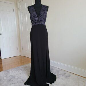 Sold Nightway Whimsigoth Lace Black Formal Gown Dress 14 Dark Romance Prom